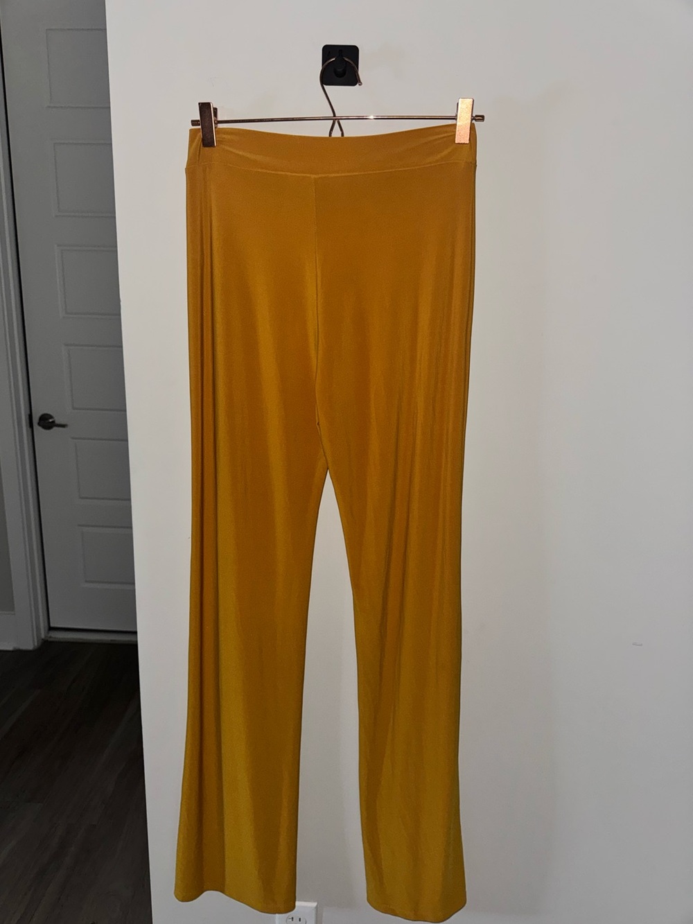 H&M Mustard Yellow Flare Wide Leg Pants XL - Picture 6 of 7